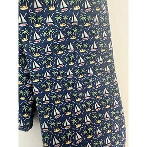 Vineyard Vines Silk Necktie Sailboat and Palm Tree Print